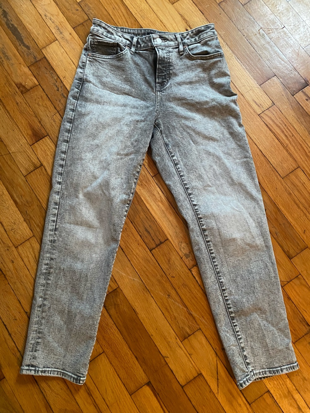 Express Grey Stonewash Jeans